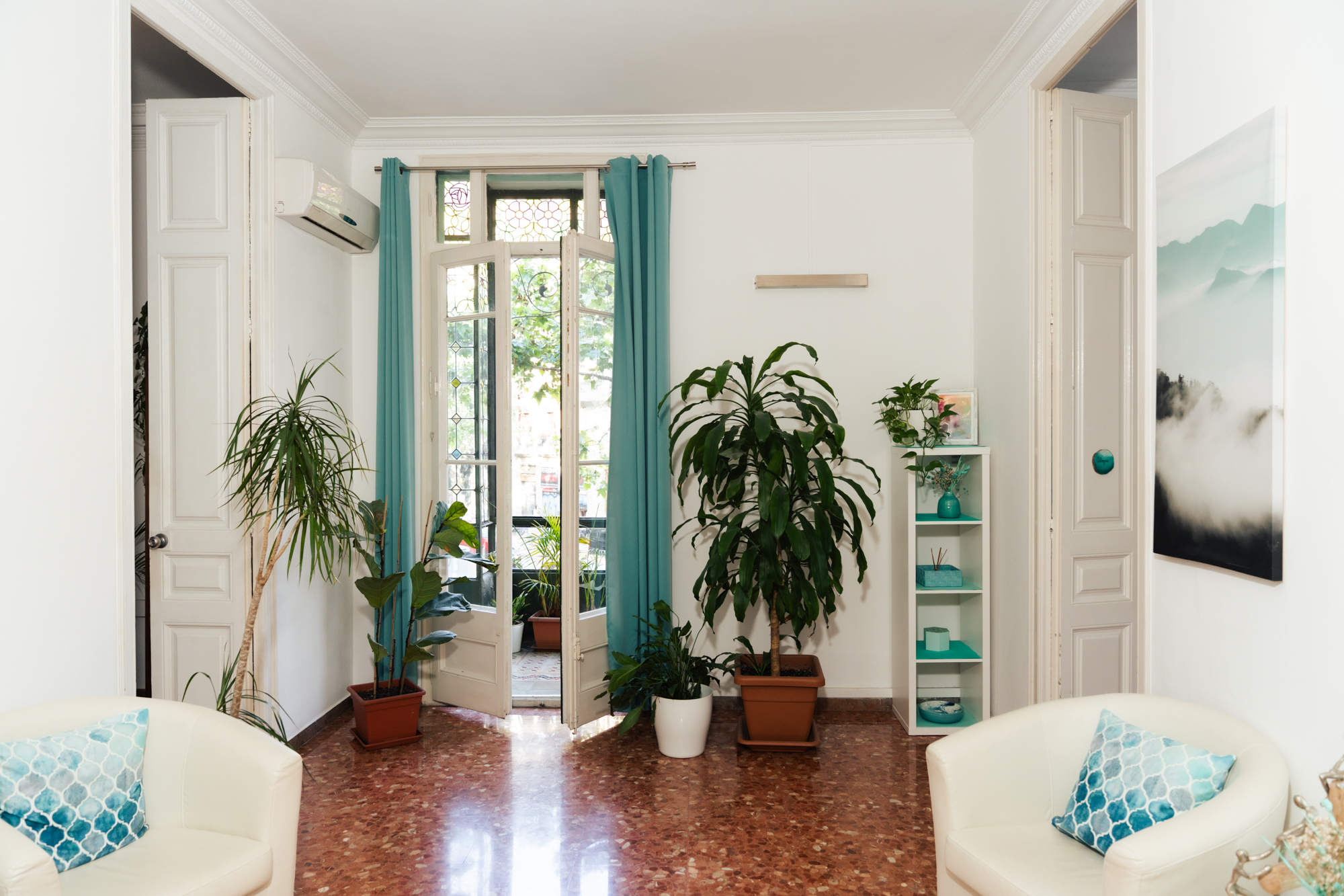 sala de espera de centro terapeútico 