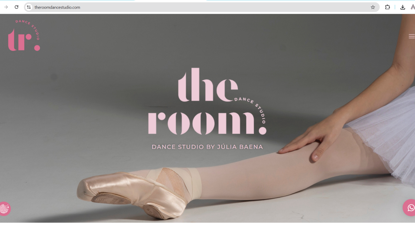 The room dance studio Web corporativva de la escuela de baile