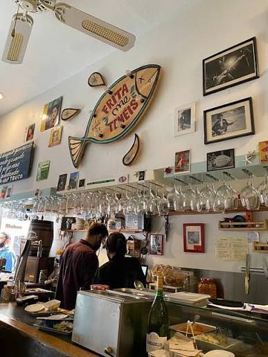 Interior de restaurante la chana barcelona